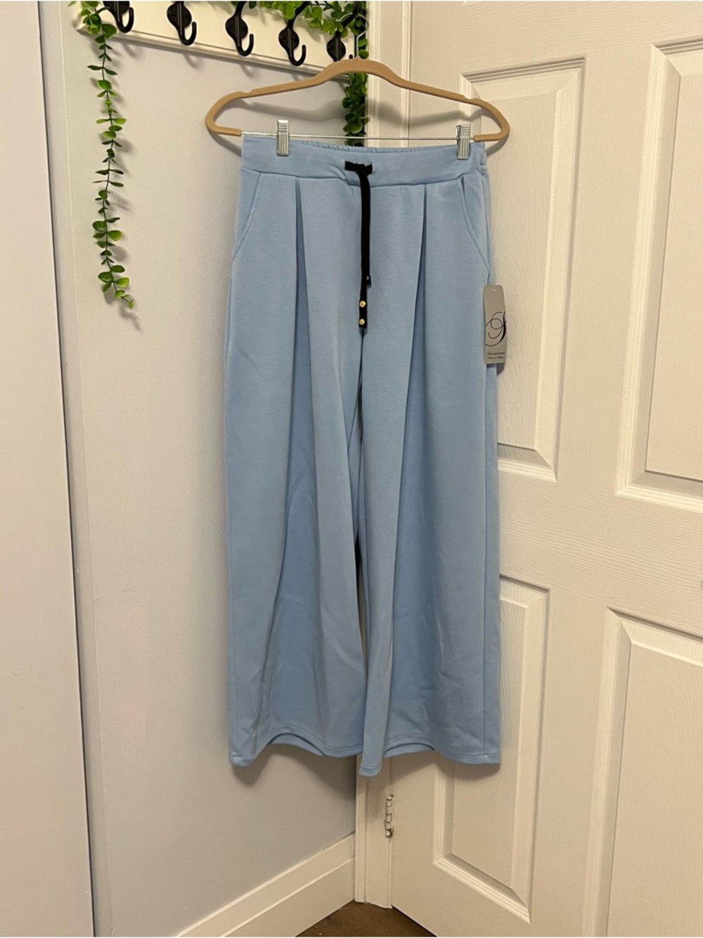NWT Sweetissima Light Blue Wide Leg Trousers